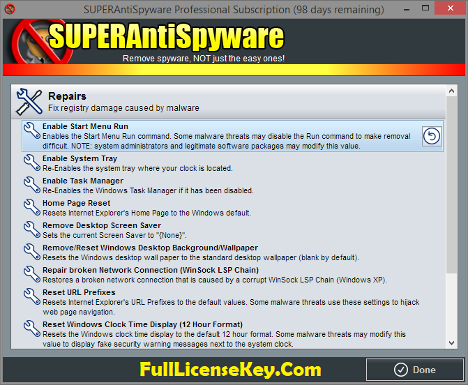 SUPERAntiSpyware Professional Lifetime License Key