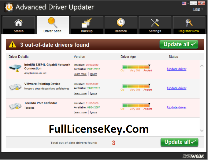 Advanced Driver Updater License Key and Email