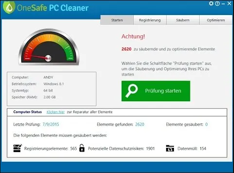 OneSafe PC Cleaner Pro Download